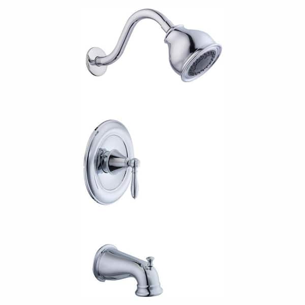 Glacier Bay Varina Single-Handle 3-Spray Tub and Shower Faucet in Chrome (Valve Included)