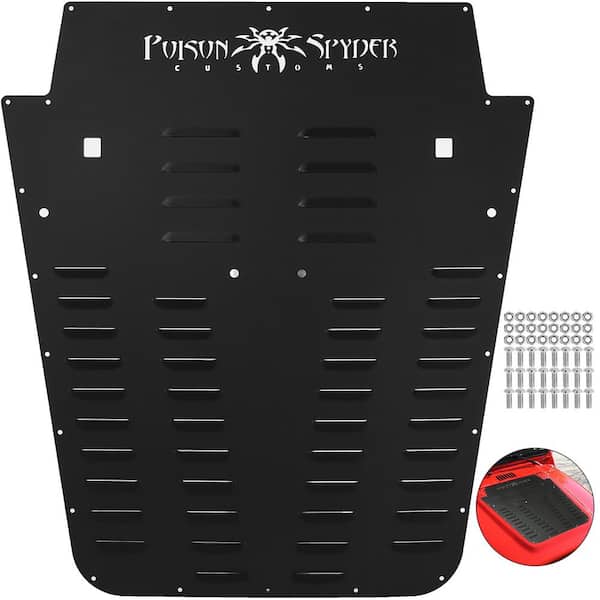 SKYSHALO Vented Hood Louver Black Powdercoat for 2013-2017 Jeep Wrangler JK Aluminum Alloy Garage Mechanics Chair