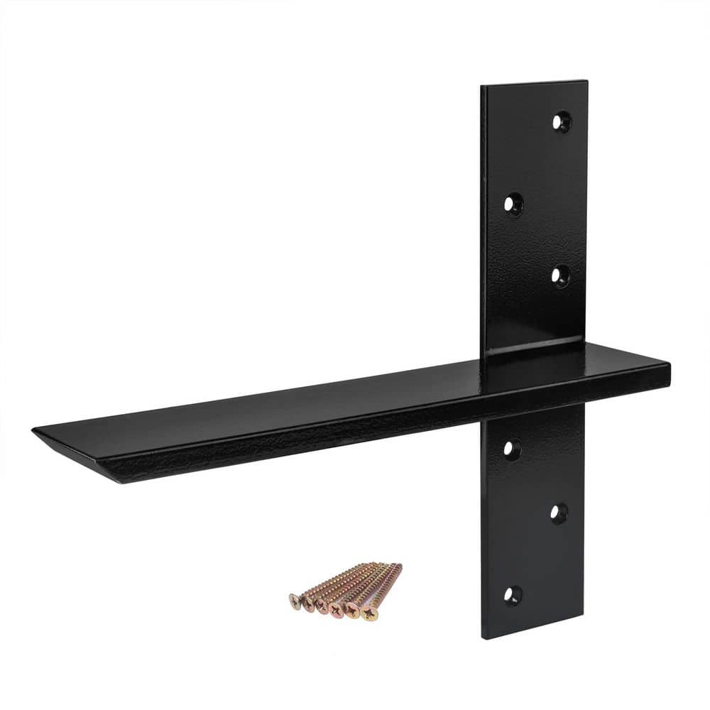 12 in. Heavy Duty Free Hanging T Shelf Bracket with Screws, Countertop Support Floating Bracket Hardware (2-Pack) price history on PriceWatchPro