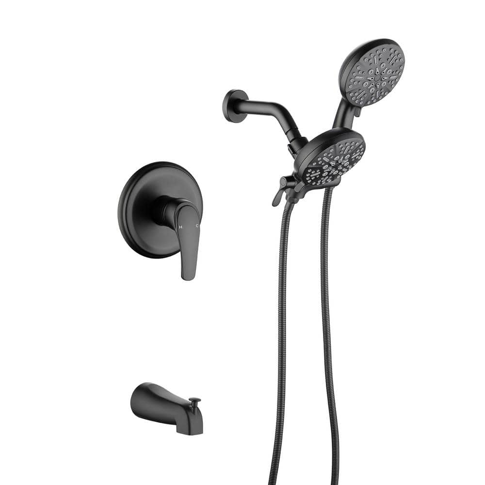 Single Handle 7-Spray Tub and Shower Faucet 1.8 GPM with Hand Shower in. Black Valve Included price history on PriceWatchPro