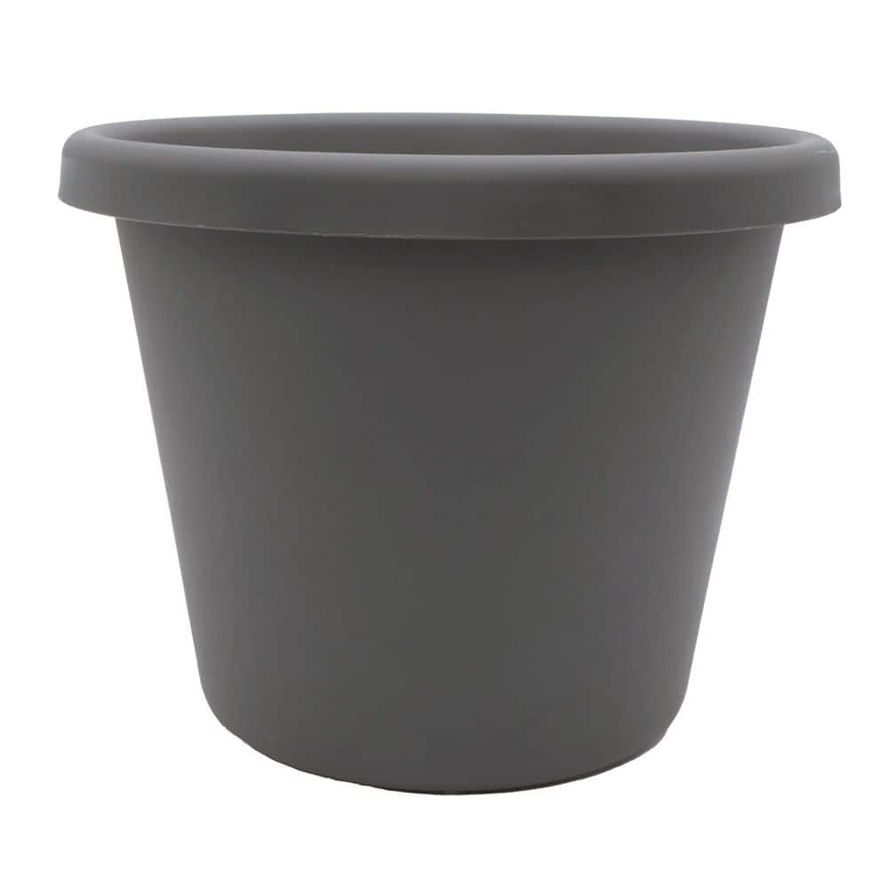 15.5 Inch Round Classic Planter, Plastic Plant Pot, Warm Gray price history on PriceWatchPro