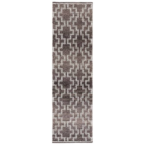 Vermont 2 ft. x 8 ft. Brown Tribal Runner Rug