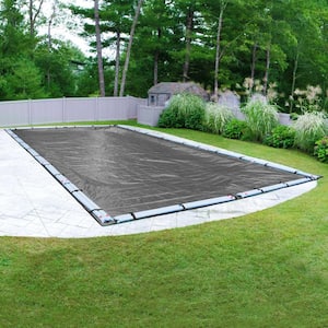 12 Mil 18 ft. x 36 ft. Rectangle Blue Solar Pool Cover Solar Blanket for Inground Pool and Above-Ground Swimming Pool