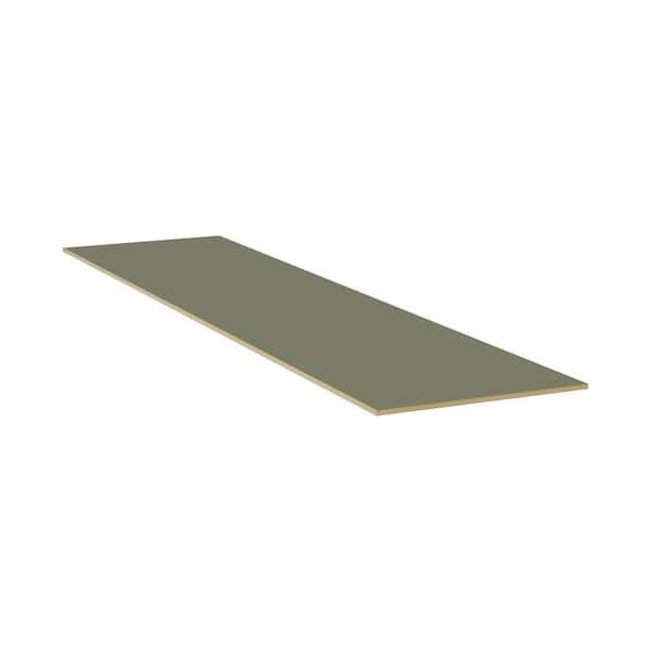 23.5 in. W x 96 in. D x 0.5 in. H in Sage Green Shaker Kitchen Cabinet Panel