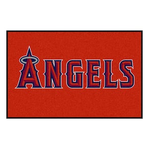 MLB - Los Angeles Angels Retro Collection Baseball Rug - 27in. Diameter -  (1997 Anaheim Angels) - 3'6 Round - 3'6 Round