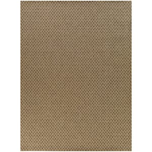 Tan 6 ft. x 9 ft. Natural Weave Indoor/Outdoor Area Rug