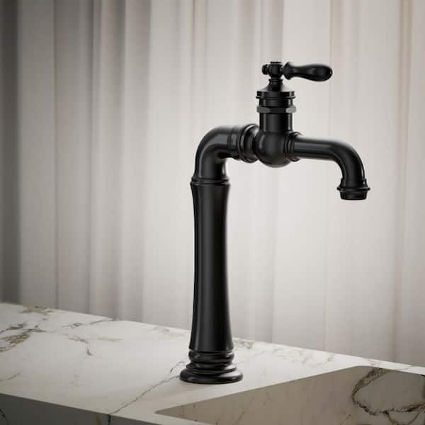 Artifacts Single Handle Bathroom Faucet in Matte Black