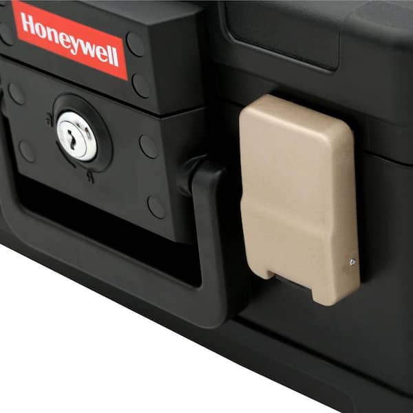 Honeywell 1102 Molded Fire/Water Chest 0.15 Cubic Feet Black 