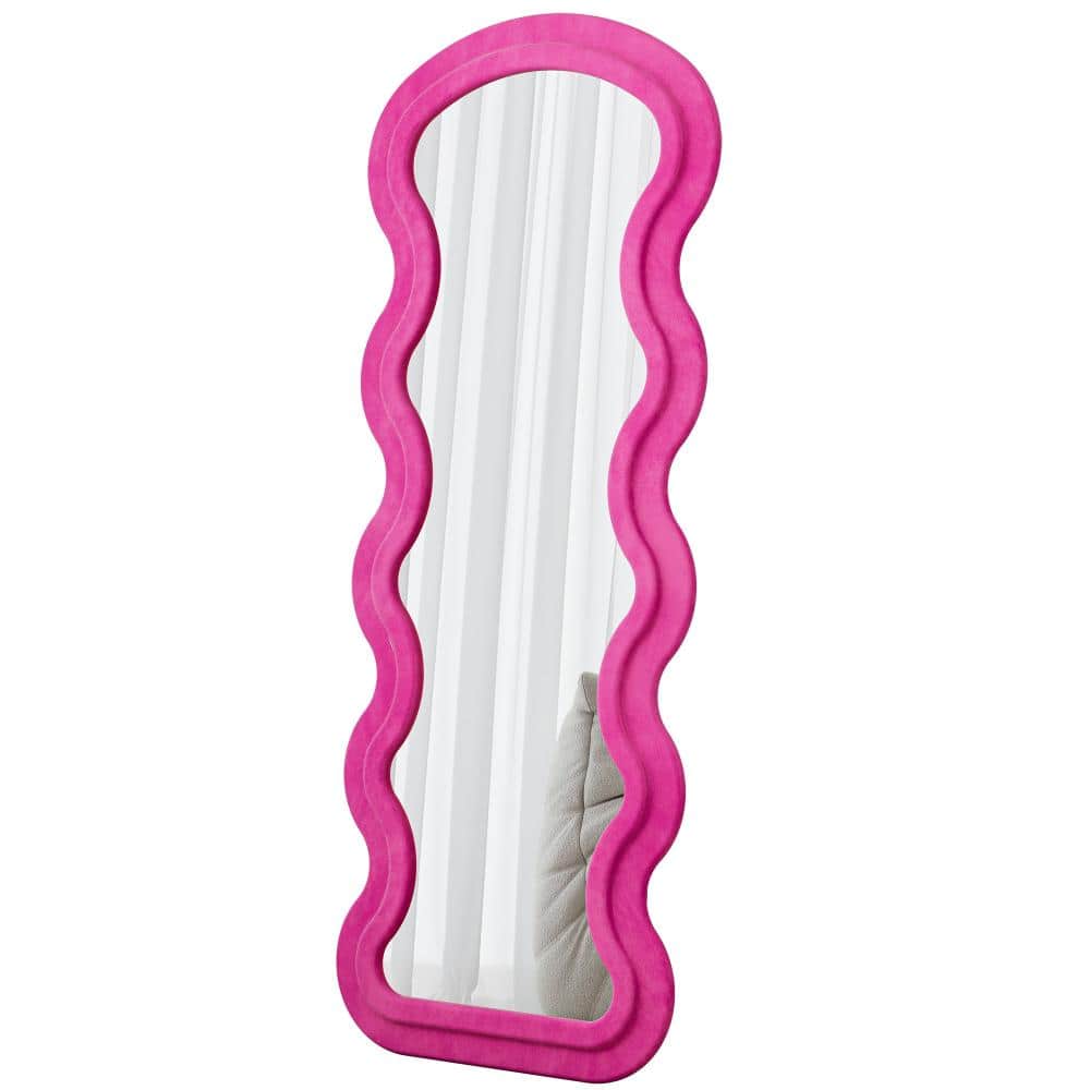 Flannel Full Length Wave rose Floor Mirror with Stand for Bedroom living room Hanging or Against The Wall price history on PriceWatchPro