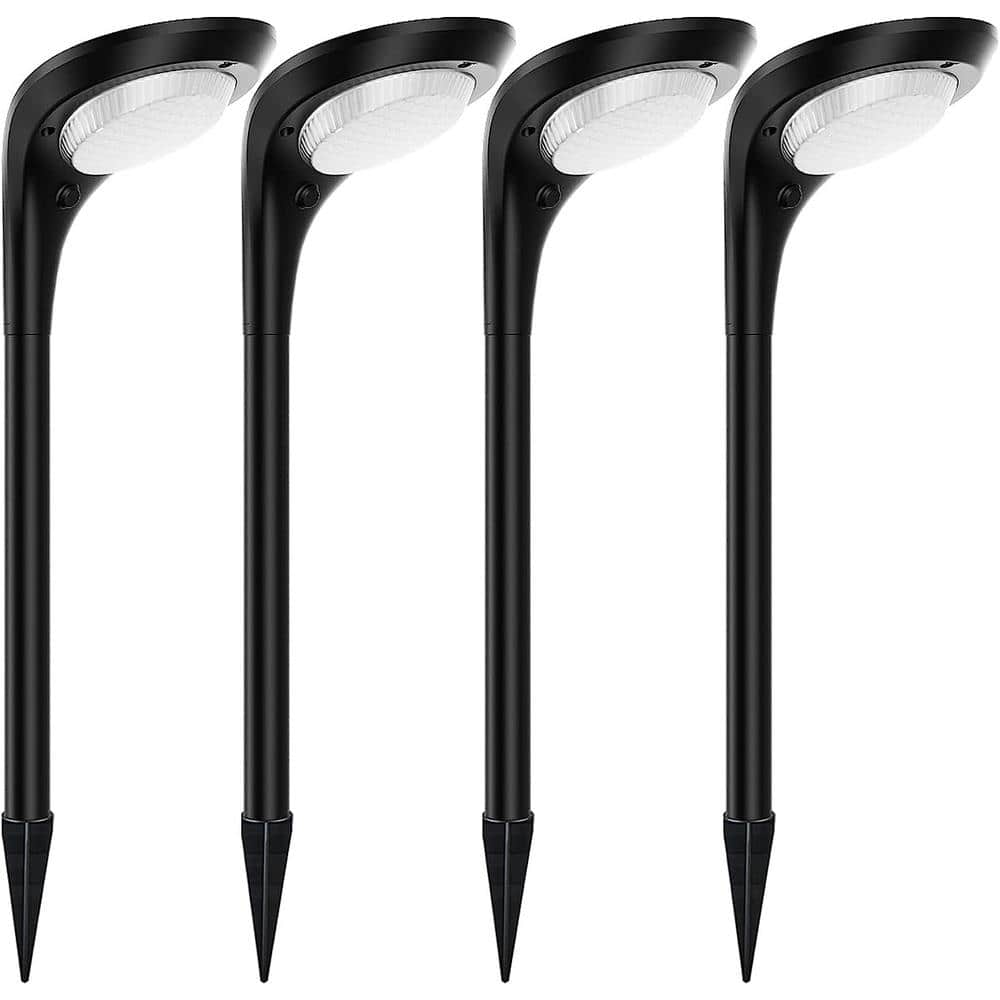 150 Lumen Bright Solar Outdoor Lights, 4 Pack Solar Pathway Lights