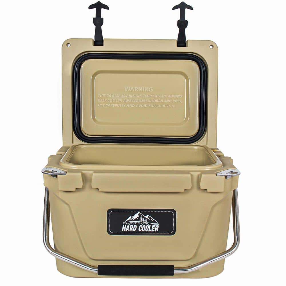 20 Quart Khaki Cooler, Ultra-Tough Hard Shell Ice Chest - Compact Portable Cooler Keeps Ice Up to 5 Days for Outdoor price history on PriceWatchPro