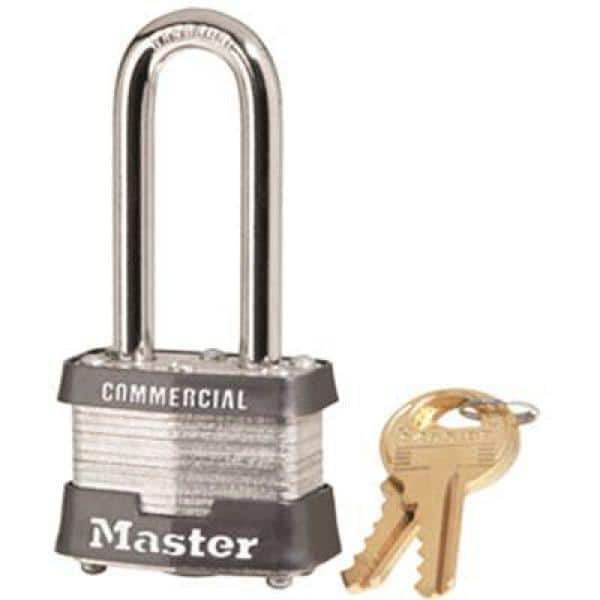 Master Lock 2'' Long Shackle Laminated Steel Padlock