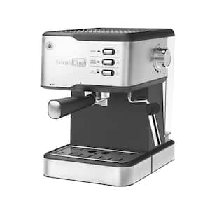 2-Cup Stainless Steel 20-Bar Espresso Machine with ESE POD Capsules Filter, Milk Frother Steam Wand, Water Tank