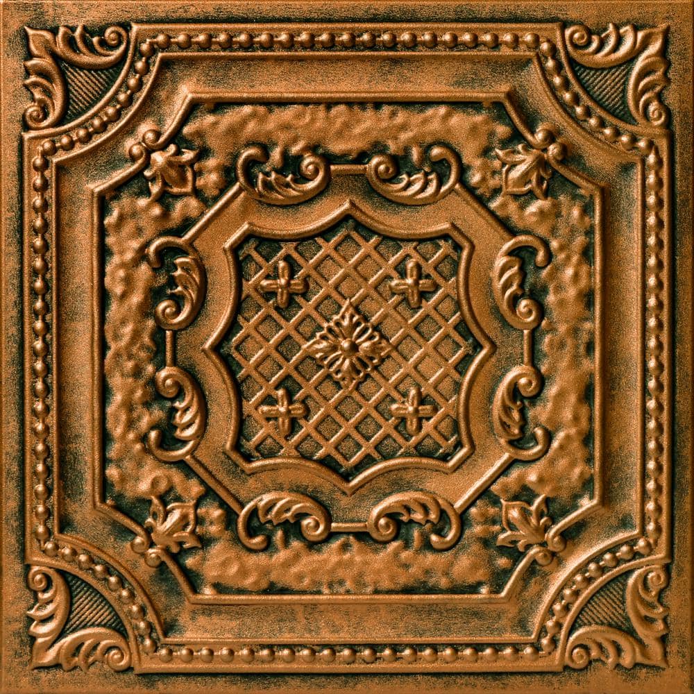 Bijou and Bee Bee Antique Bronze 1.6 ft. x 1.6 ft. Decorative Foam Glue Up Ceiling Tile (259.2 sq. ft. /case) price history on PriceWatchPro
