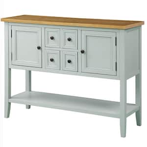 Offwhite Buffet Sideboard with Bottom Shelf