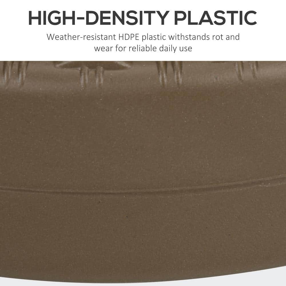 Heavy Duty Brown HDPE Fillable Round Umbrella Base