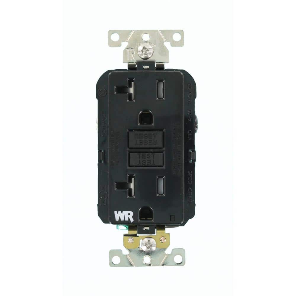 20 Amp SmartlockPro Industrial Grade Heavy Duty Weather/Tamper Resistant GFCI Outlet, Black G5362-WTE price history on PriceWatchPro