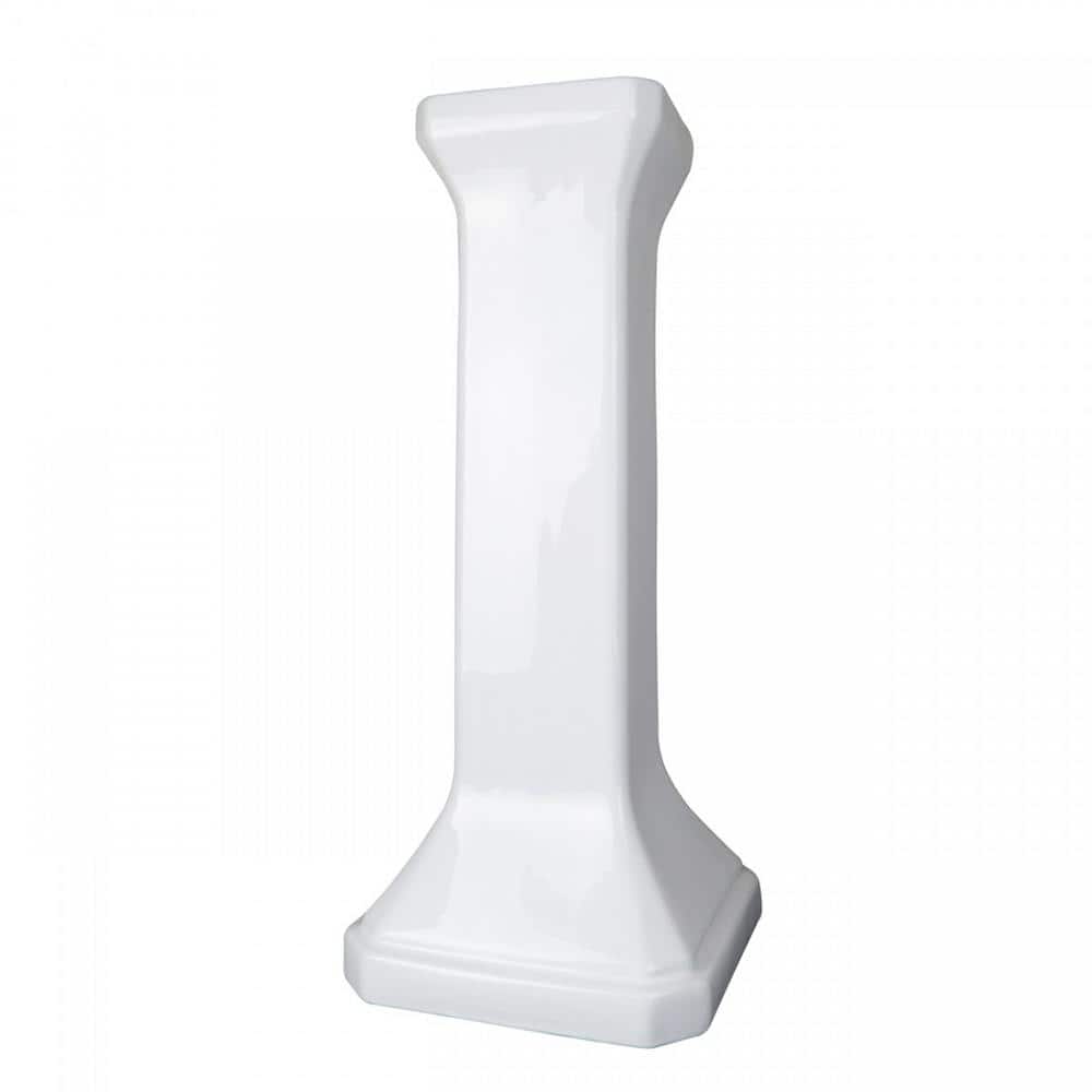Victorian 32" White Porcelain Pedestal Bathroom Sink