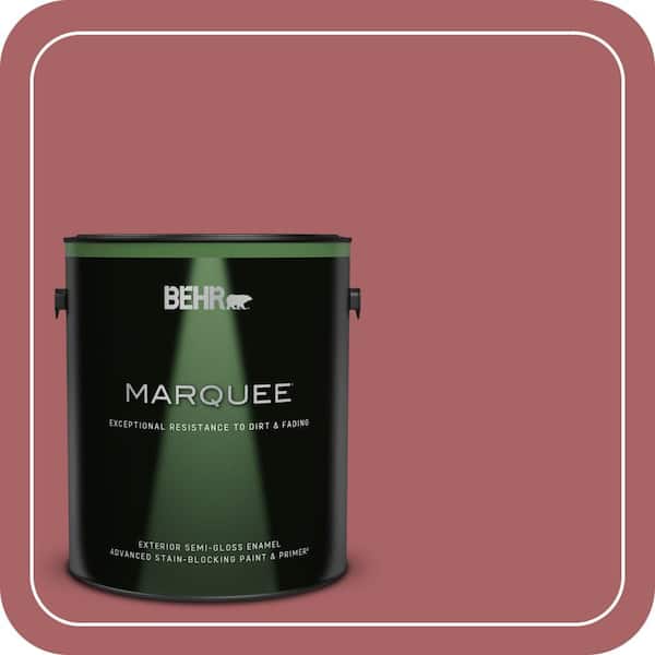 BEHR MARQUEE 1 gal. #PPU1-06 Rose Marquee Semi-Gloss Enamel Exterior Paint & Primer