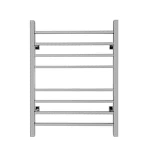 Sierra 8-Bar Plug-In and Hardwired 120-Volt 32 in. Towel Warmer in Polished Stainless Steel