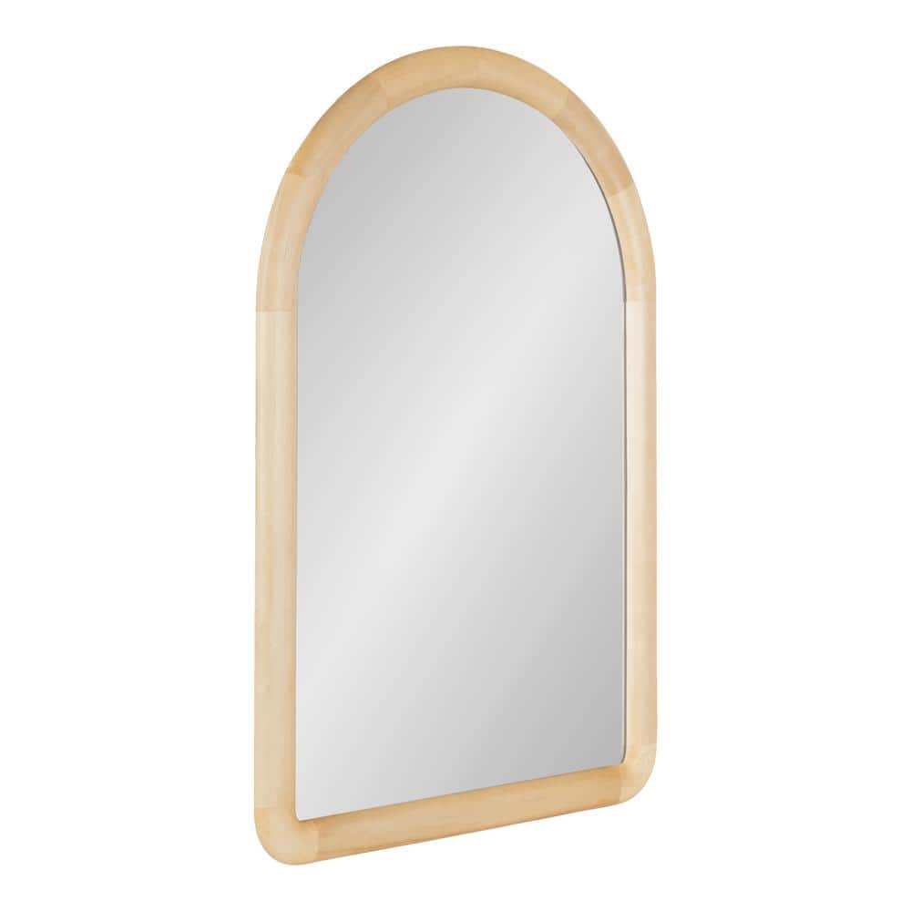 Deco Mirror Contemporary Raised Lip Natural Wood Framed Wall Mirror - 13  in. x 17.5 in. 384458WEB - The Home Depot