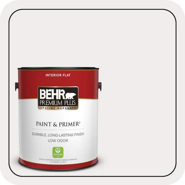 BEHR PREMIUM PLUS 1 gal. #PPL-34 Floral Scent Flat Low Odor Interior Paint & Primer