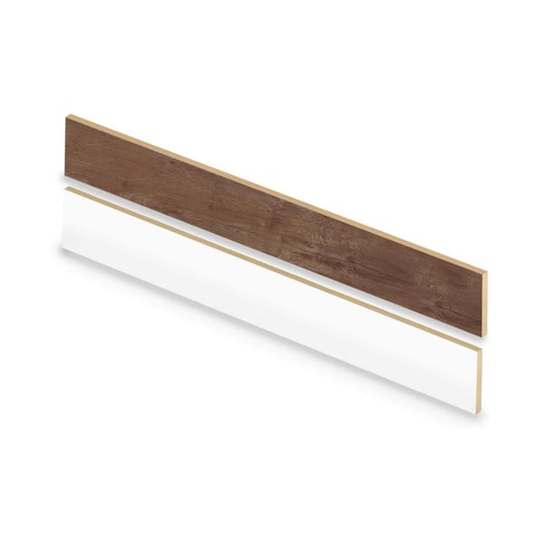 Cap A Tread Calusa/Frogtown Valley Walnut 47 in. L x 7.37 in. W x 0.56 in. T Vinyl Stair Reversible Riser