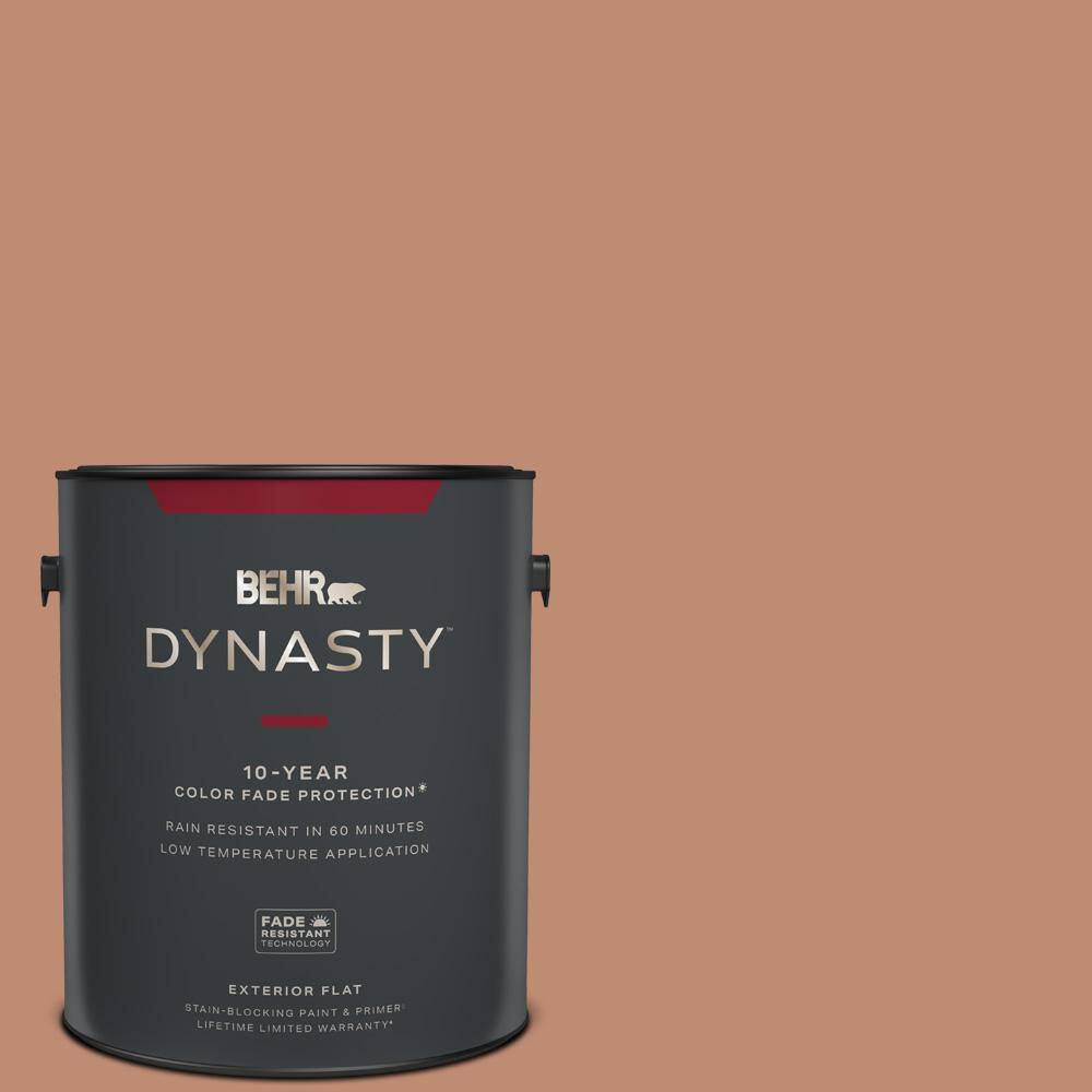 BEHR DYNASTY 1 gal. 230F5 Suntan Glow Flat Exterior StainBlocking