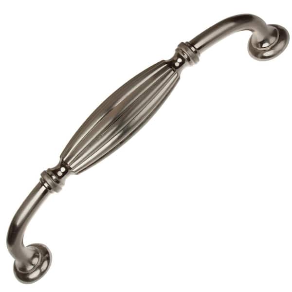 5 in. Center-to-Center Satin Nickel Fluted Cabinet Pulls (10-Pack)