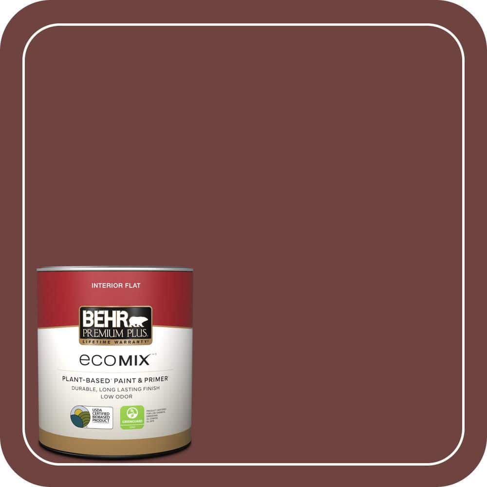 1 qt. #ICC-82 Library Red Flat EcoMix Plant-Based Interior Paint & Primer price history on PriceWatchPro