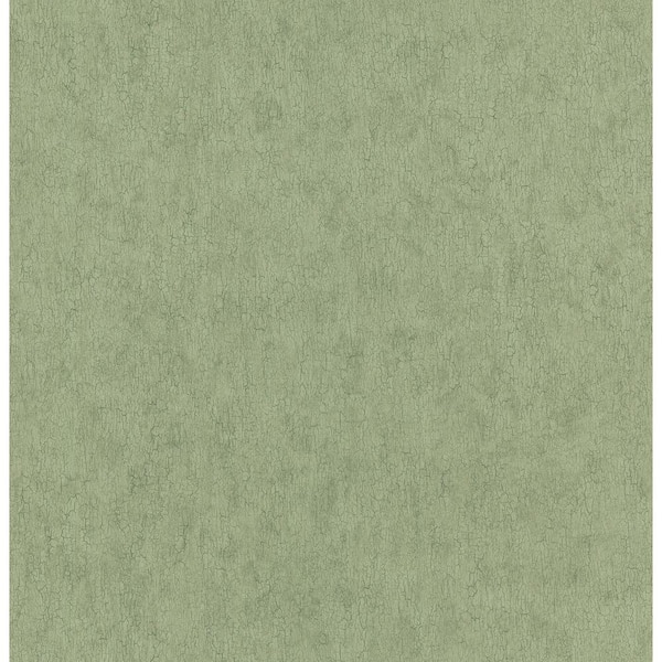 Brewster Northwoods Lodge Green Crackle Texture Wallpaper Sample
