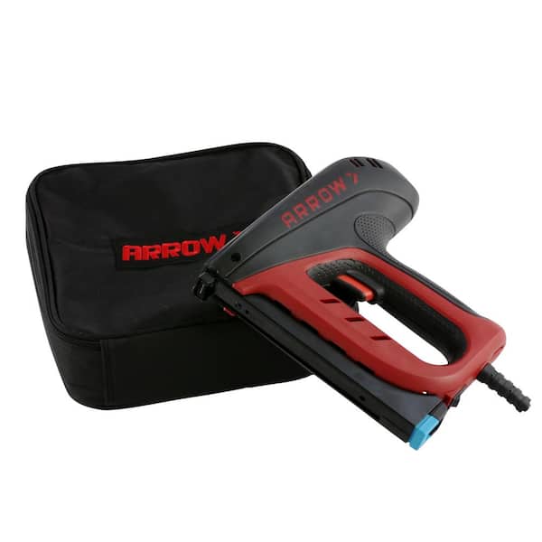 Arrow Heavy Duty Manual Staple Gun, 5-In-1, Soft Grip, Red, For Use on  Carpet, Rugs, Upholstery, Wood - Compatible with T50, JT21, T25, BN18,  PT23G in the Manual Staple Guns department at
