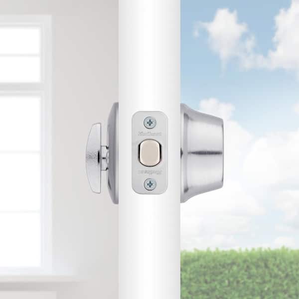 660 Satin Chrome Single Cylinder Deadbolt featuring SmartKey Security