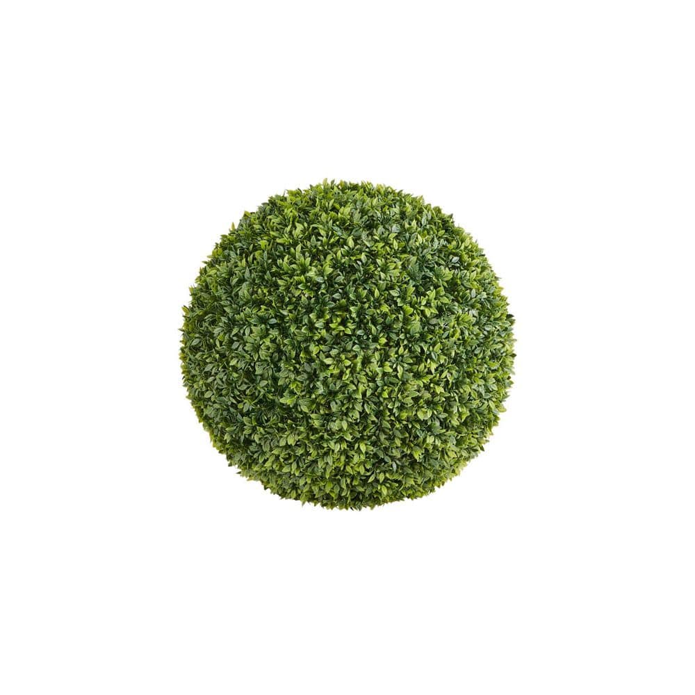 23 in. Green Faux Silk Artificial Topiary Ball 1-Pack, Realistic Boxwood Decor for Front Porch, Patio, Garden, Wedding price history on PriceWatchPro