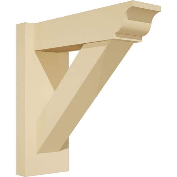 Ekena Millwork Traditional 5 in. W x 14 in. H x 14 in. D Signature Urethane Polyurethane Outlooker with Traditional Ends