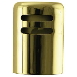 1-5/8 in. x 2-1/4 in. Solid Brass Air Gap Cap Only, Non-Skirted, Polished Brass