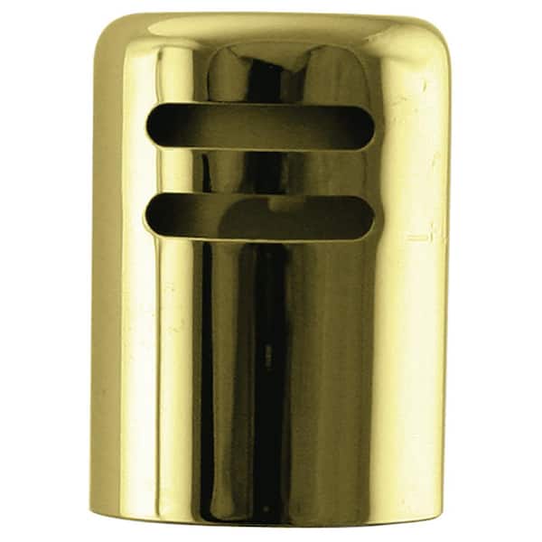 Westbrass 1-5/8 in. x 2-1/4 in. Solid Brass Air Gap Cap Only, Non-Skirted, Polished Brass