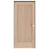 JELD-WEN MODA Rustic 32 in. x 80 in. Left-Hand Natural Unfinished Wood ...