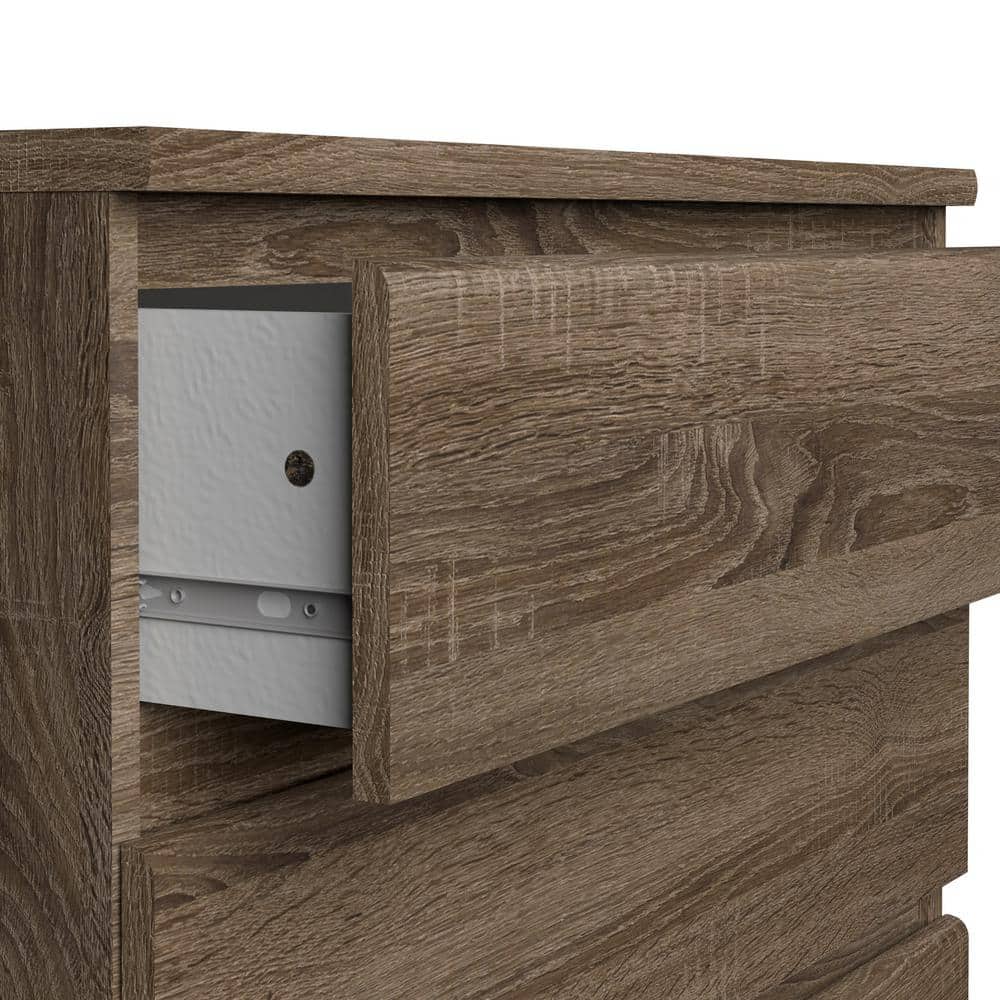 Scottsdale Truffle Gray 5-Drawer Engineered Wood Chest