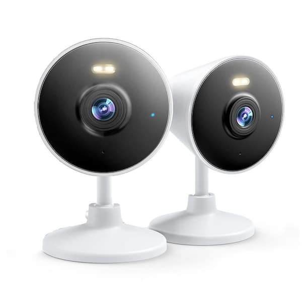 2-Pack Indoor/Outdoor Security Camera with 5G and 2. 4G WiFi Color Night Vision 2-Way Audio 1080P HD Motion Detection