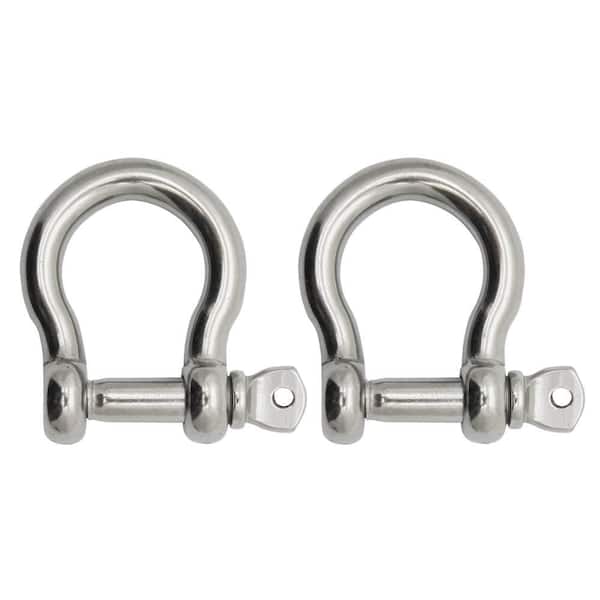 BoatTector Stainless Steel Bow Shackle - 1/2", 2-Pack