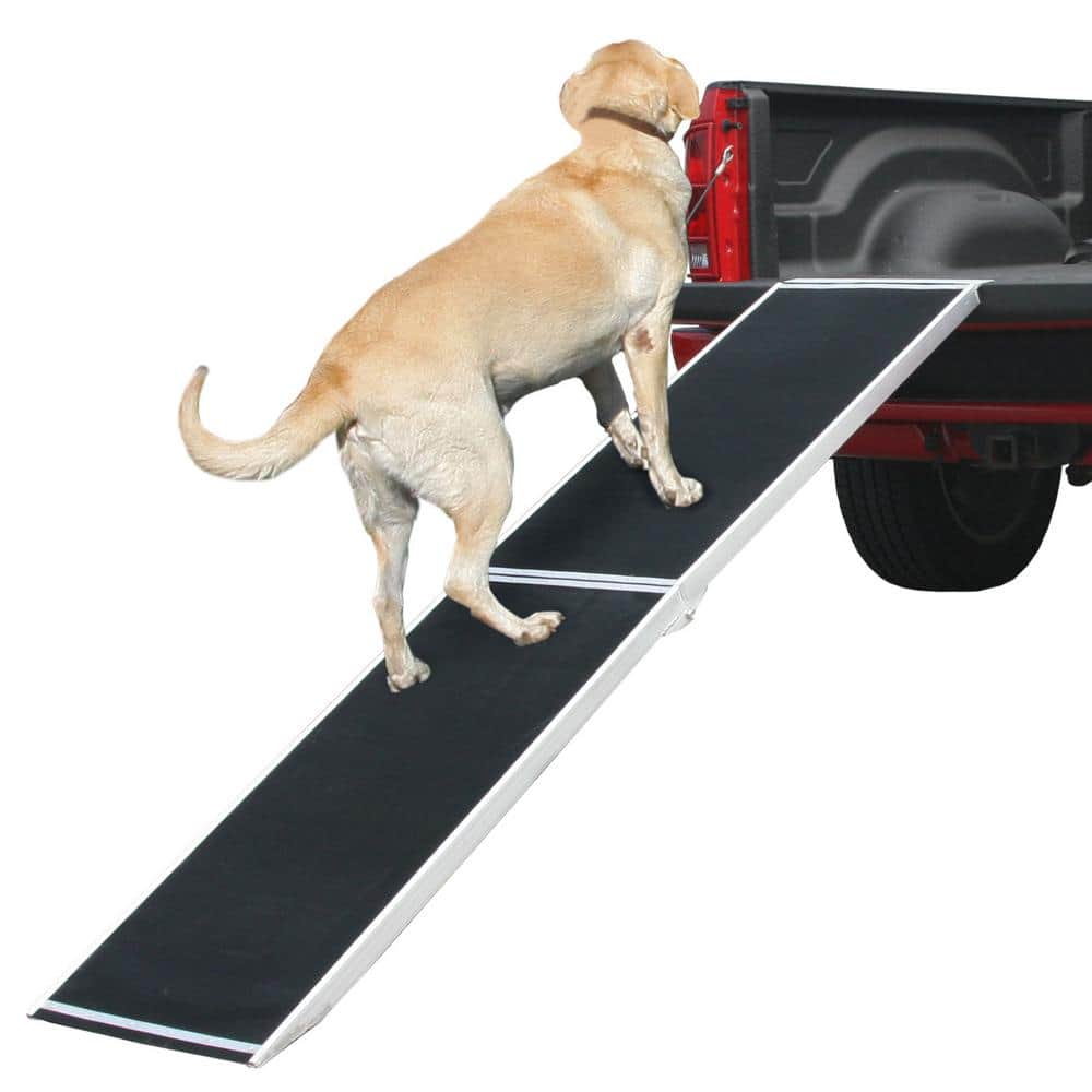 6 ft. Lightweight Folding Aluminum Pet Ramp with Grip Tape