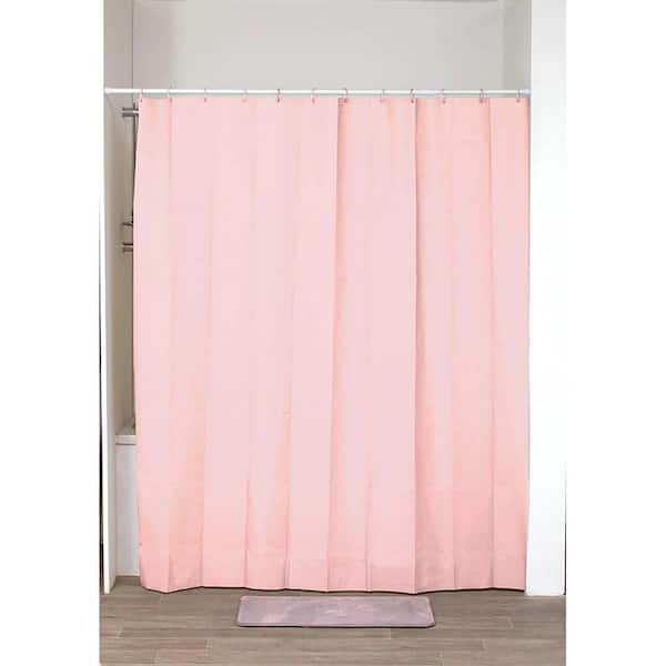 Light Pink Bath Shower Curtain, Solid Hot Pink Shower Curtain