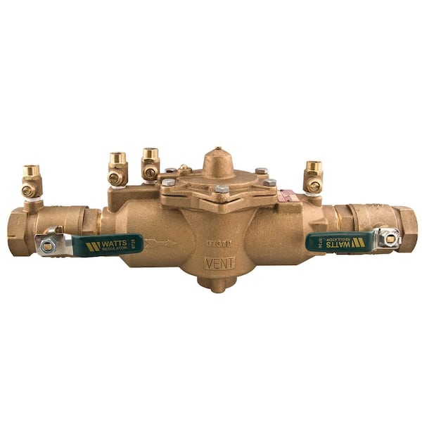 Watts 1 in. FPT x FPT Bronze Reduce Pressure Zone Assembly Backflow ...