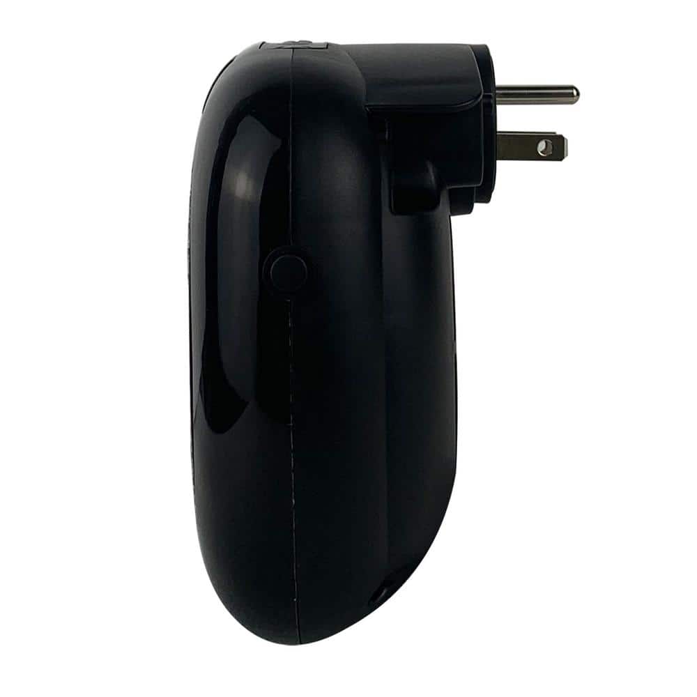 Black Wall-Mount Electric Mini Heater with Thermostat