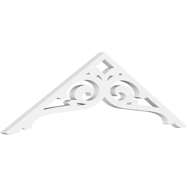 Ekena Millwork Bordeaux 1 in. D x 10-1/2 in. W x 36 in. L Signature Urethane Gable Pediment