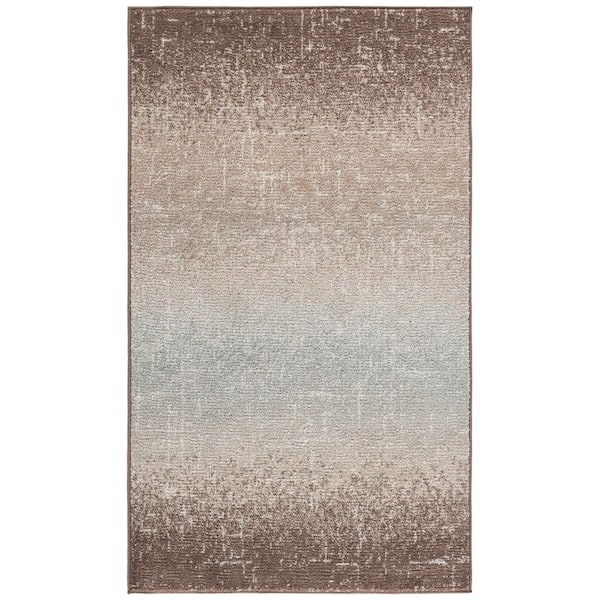 Madison 4 ft. x 6 ft. Light Brown Ombre Area Rug