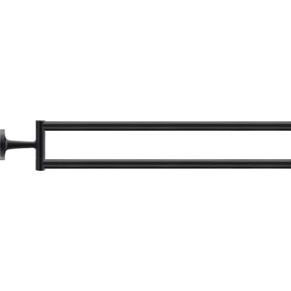 Duravit Starck T 15.375 in. Double Towel Bar in Black