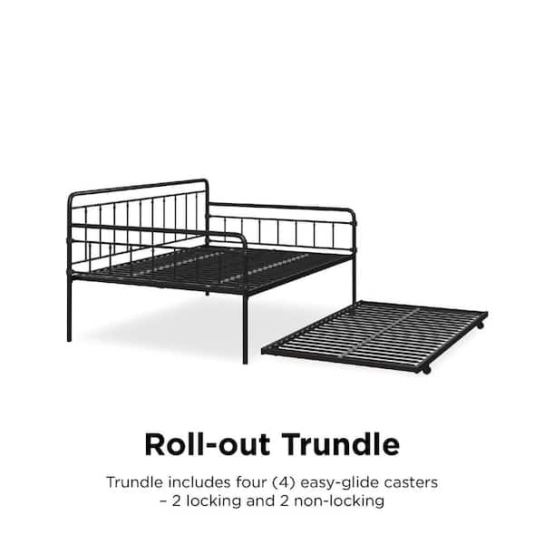 Ikea Brand Black Daybed Trundle Bed Twin/King Size With Drawers Wood for  Sale in Oakland, FL - OfferUp