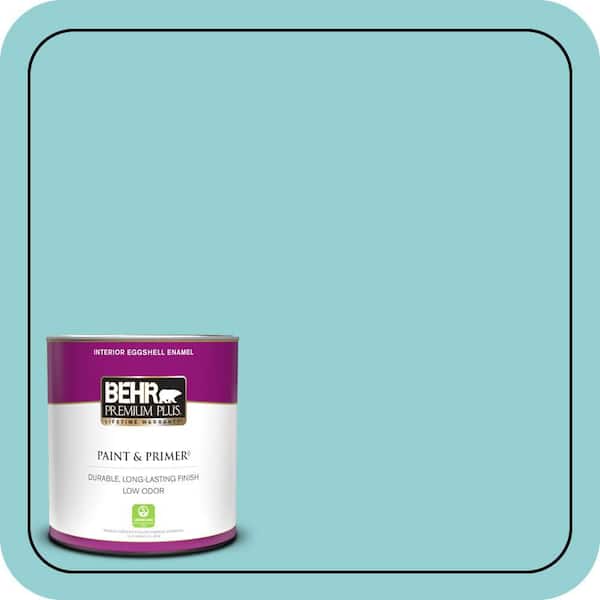 BEHR PREMIUM PLUS 1 qt. #M460-3 Big Surf Eggshell Enamel Low Odor Interior Paint & Primer